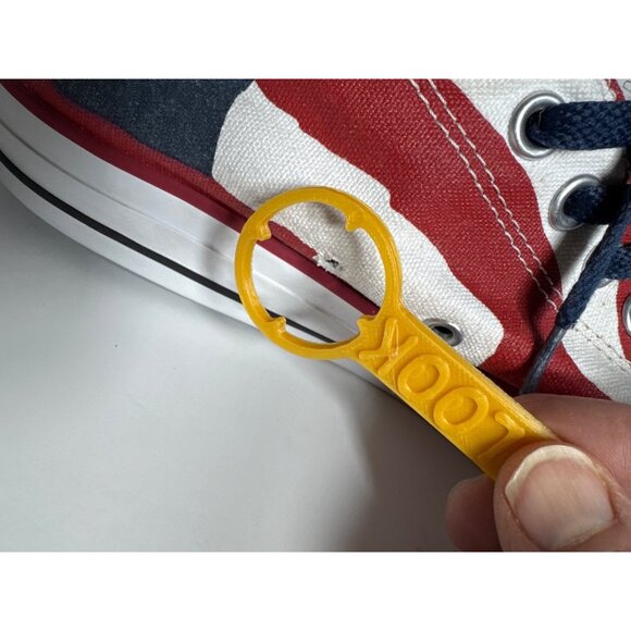 Converse All Star Low Top Sneakers American Flag Print Canvas Size 8.5 Mens - Picture 12 of 16